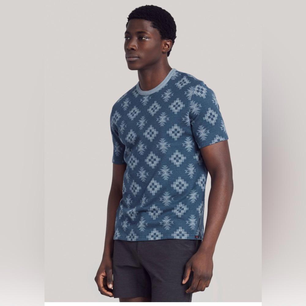 Faherty- Heritage Nightfall Geo Tee- Men's Small